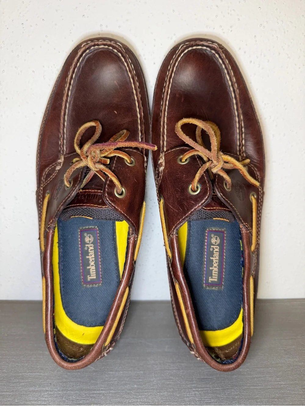 Timberland Men's Leather Boat Shoes Size 10M Brown Genuine Leather Shoes